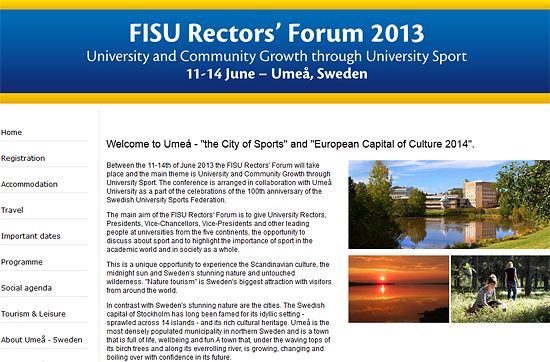 FISU Rector's Forum 2013