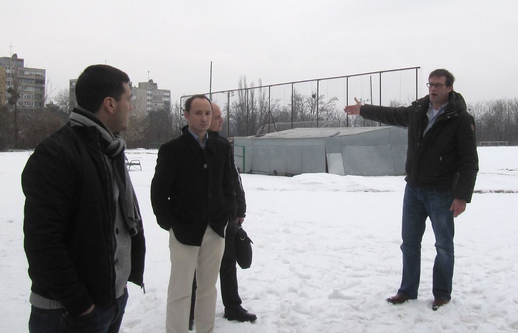 Inspection of the rugby pitch