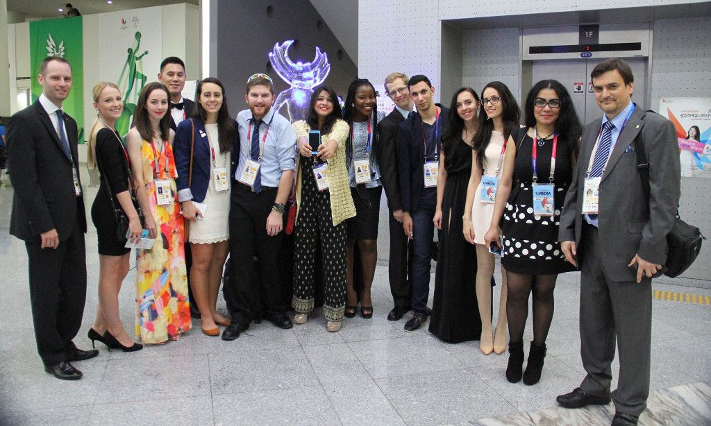 Participants of the 2015 edition of FISU YRP