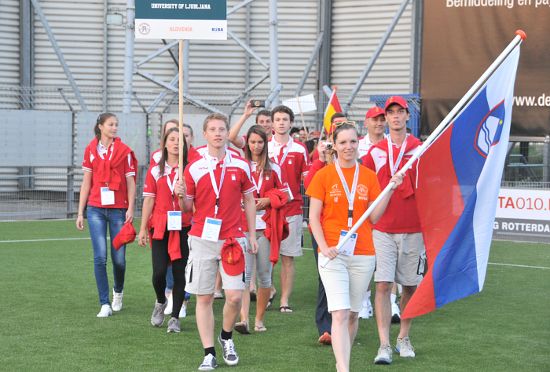 Athletes at the European Universities Games in Rotterdam 2014