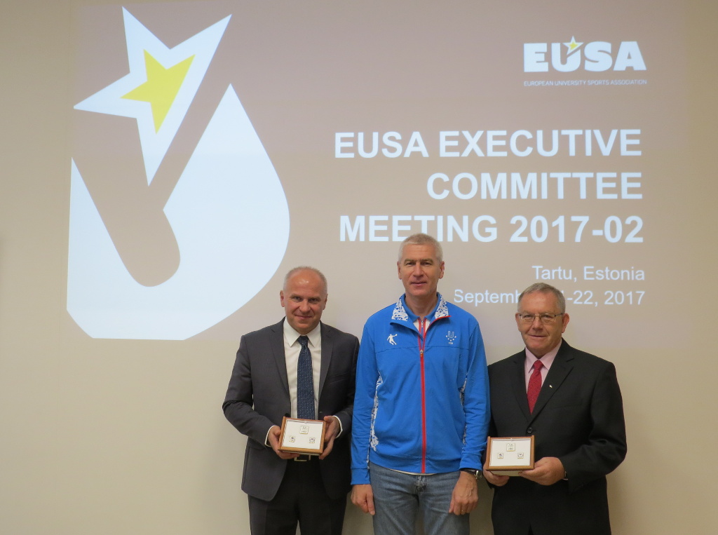 EUSA, FISU and EASL Presidents