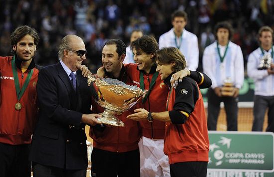 His Majesty, King Juan Carlos I at the Davis Cup