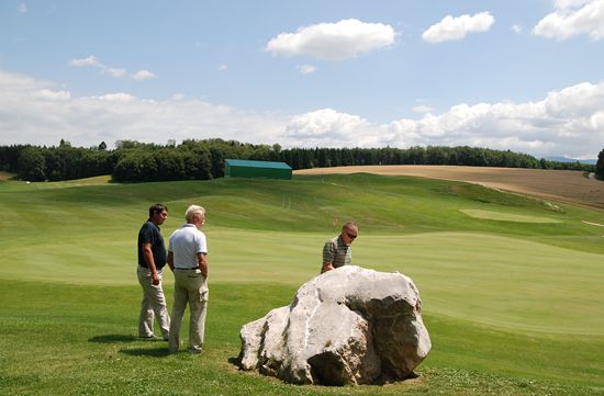 Inspection of the golf course