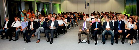 Participants at the closing ceremony