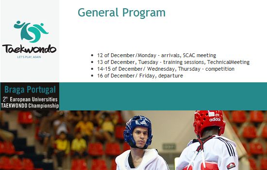 EUC Taekwondo 2011 website