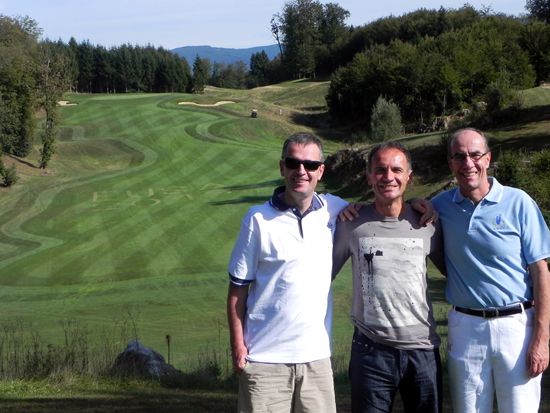 Visit to the Golf championship: Mr Pecovnik, Mr Kugovnik and Mr Eder