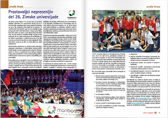 Inviting volunteers for the Universiade Maribor 2013