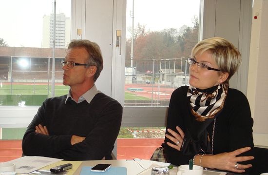 Fredi Schneider, SUSF and Karin Rauber, Swiss Olympic Committee