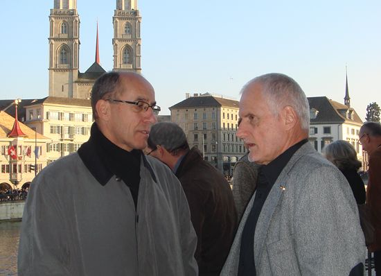 ASVZ Director Kaspar Egger and SUSF Managing Director Leonz Eder