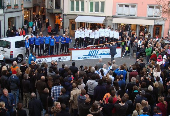 Victory ceremony with the President of the ETH Zurich and the Rector of Zurich University