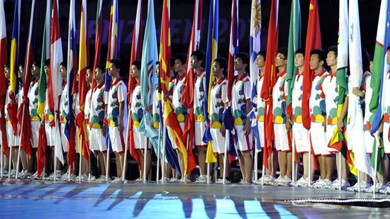 Flags of the participating countries