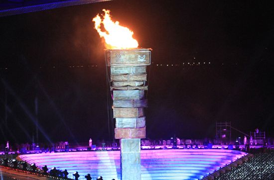 The flame of the Shenzhen Universiade