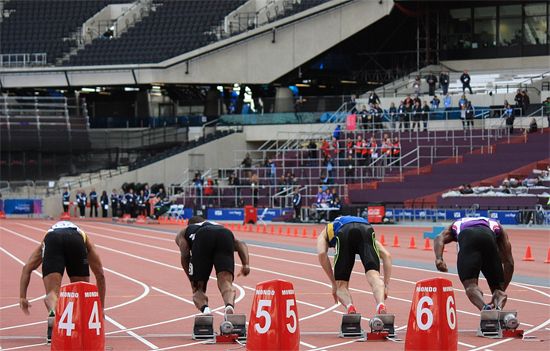 100m men's start