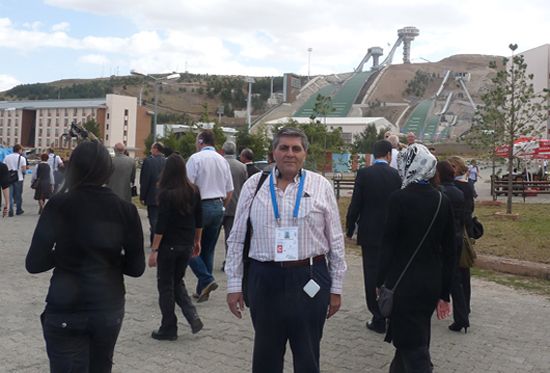 Mr Hueli Amador at the Winter Universiade Erzurum HOD inspection visit