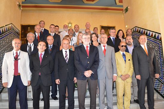 Guests at the Rector's reception