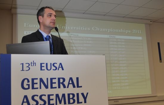 EUSA Secretary General Mr Matja Peovnik