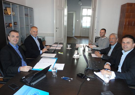 EUSA Working meeting in Ljubljana, with Mr Pecovnik, Mr Roczek, Mr Pisl, Mr Pavlou and Mr Perosa