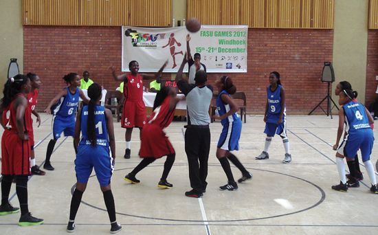 Basketball matches at the FASU Games