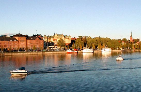 City of Umea from the river