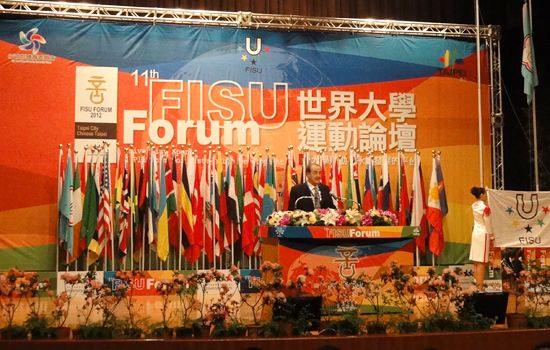 Opening of the FISU Forum by FISU President Mr Gallien