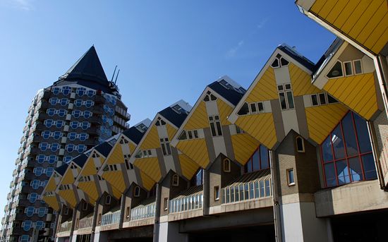 Famous Cube houses are just one of the architectural points of interest in R'dam