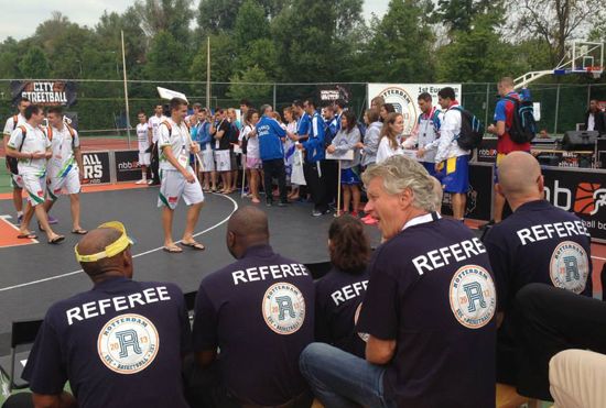 Athletes and officials at the Opening Ceremony