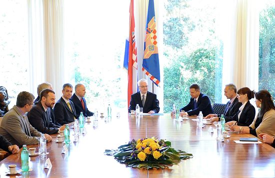 Meeting with the President of Croatia Mr Josipovic