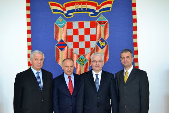 EUSA representatives with the President of Croatia