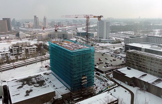 Ongoing construction of the campus