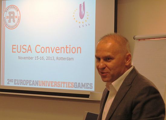 EUSA President Mr Adam Roczek