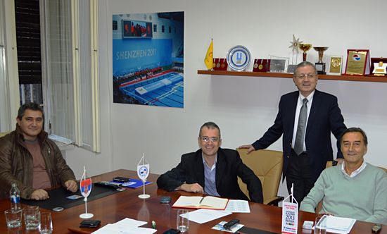 EUSA Secretary General at the office of the University Sports Federation of Serbia