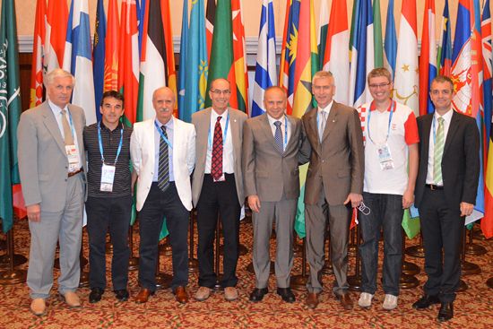 (Part of the) EUSA Executive Committee members in Kazan