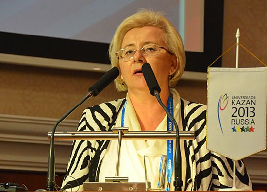 Mrs Natalia Parshikova, Secretary of State, Deputy Minister of Sport, Tourism and Youth Policy of the Russian Federation