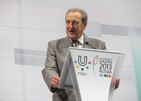 FISU President Mr Gallien