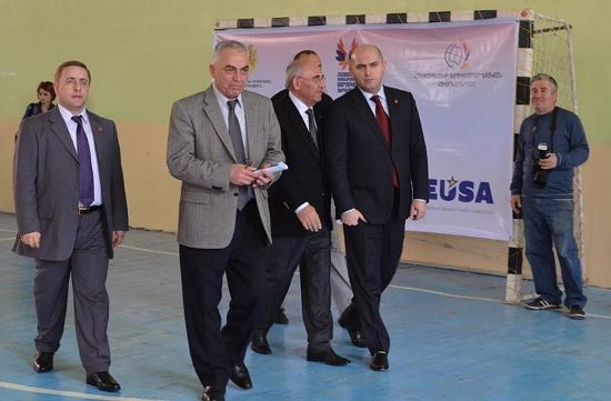 VIP delegation at the Opening, with the Minister Ashotyan