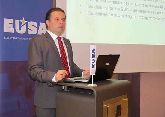 Mr Patrik Perosa, EUSA Sports Manager