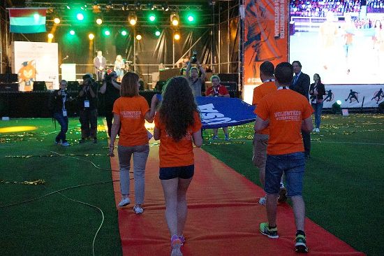 EUSA volunteers at the European Universities Games Rotterdam