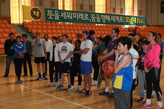 Participants having chance to enjoy sports