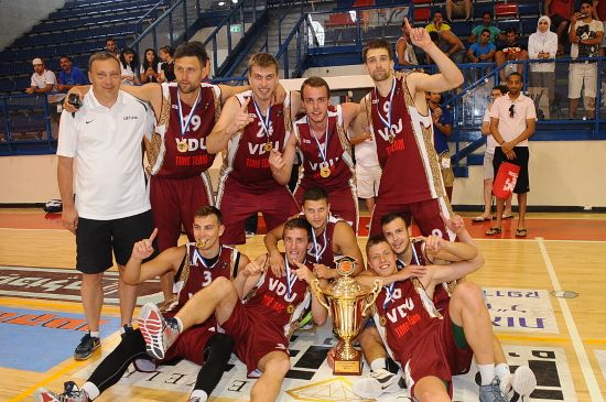 Men's winning team: Kaunas University from Lithuania