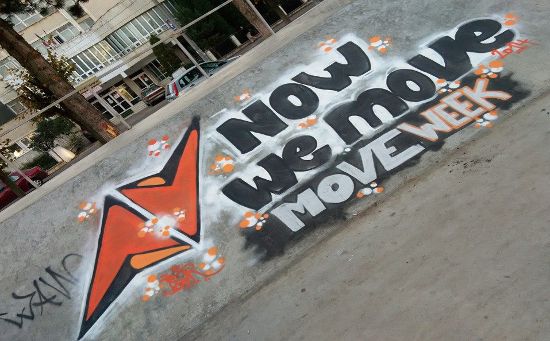 Move week grafitti