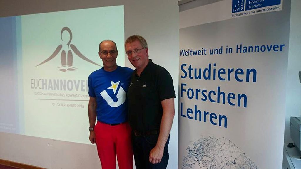 EUSA Vice-President Mr Leonz Eder and Rowing Director Mr Jens Hundertmark