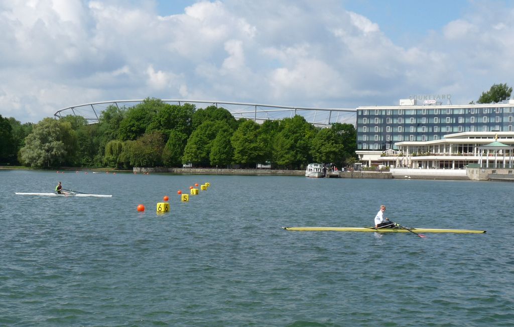 Rowers at the Lake