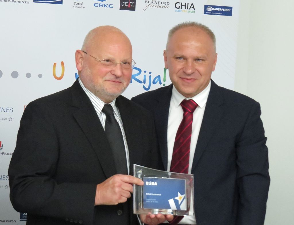 EUSA President Mr Roczek and Croatian Olympic Committee President Mr Matesa