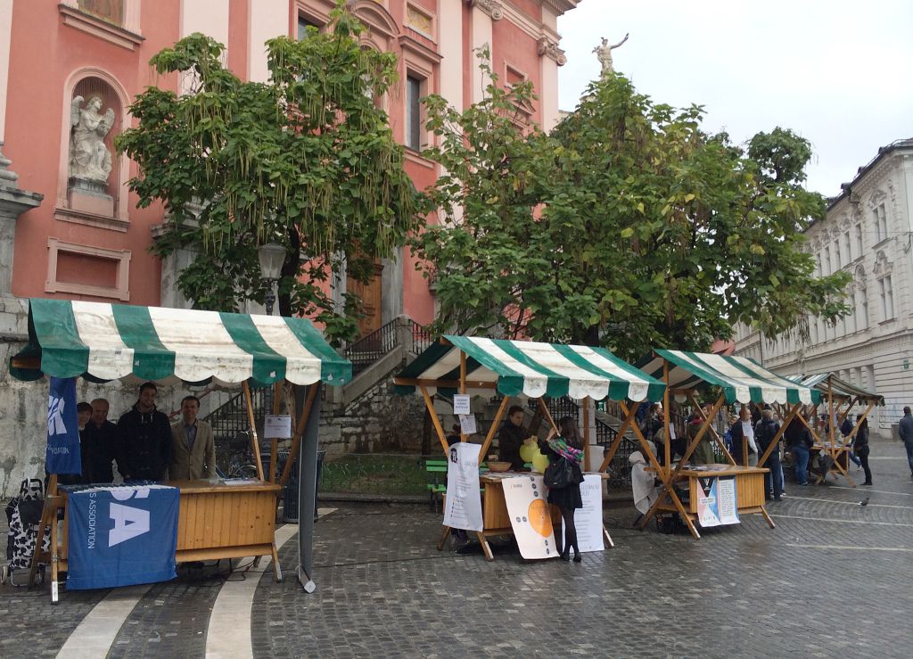 Promo stands at the LUPA Festival