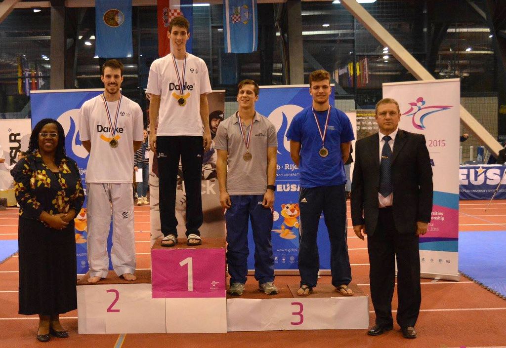 Medical Commission member at the EUC Taekwondo medal awarding