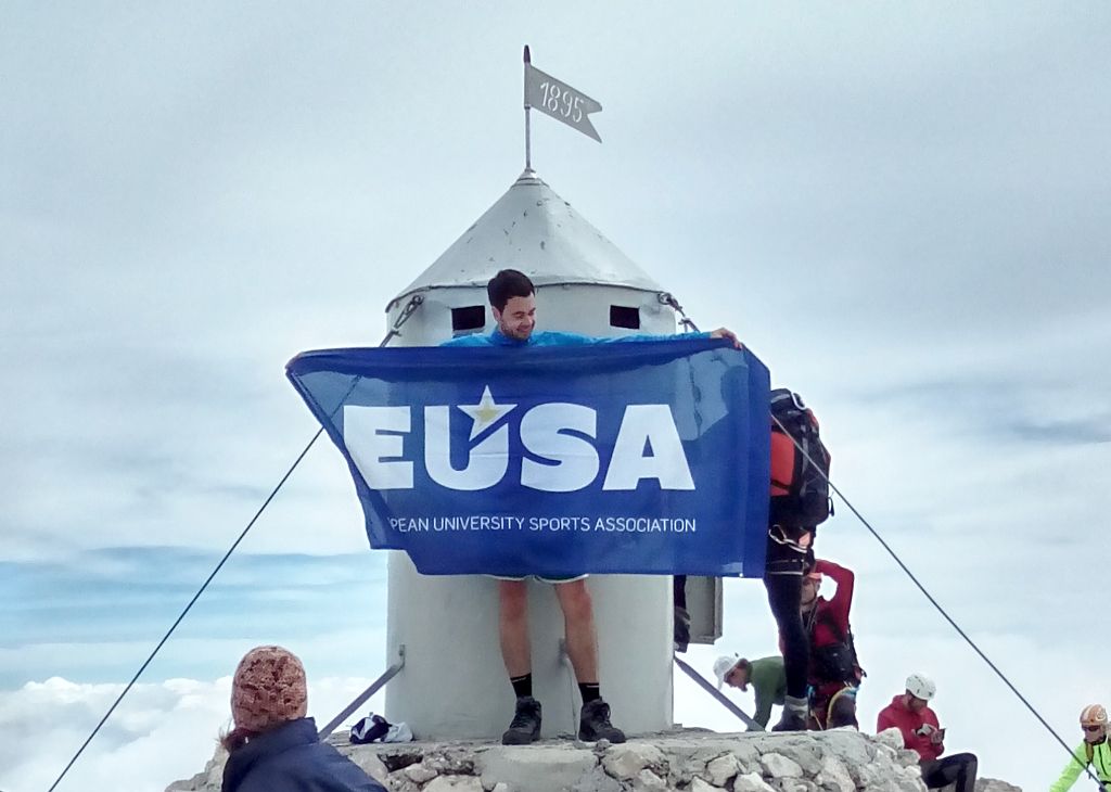 EUSA reaching 2864m - highest mountain in Slovenia