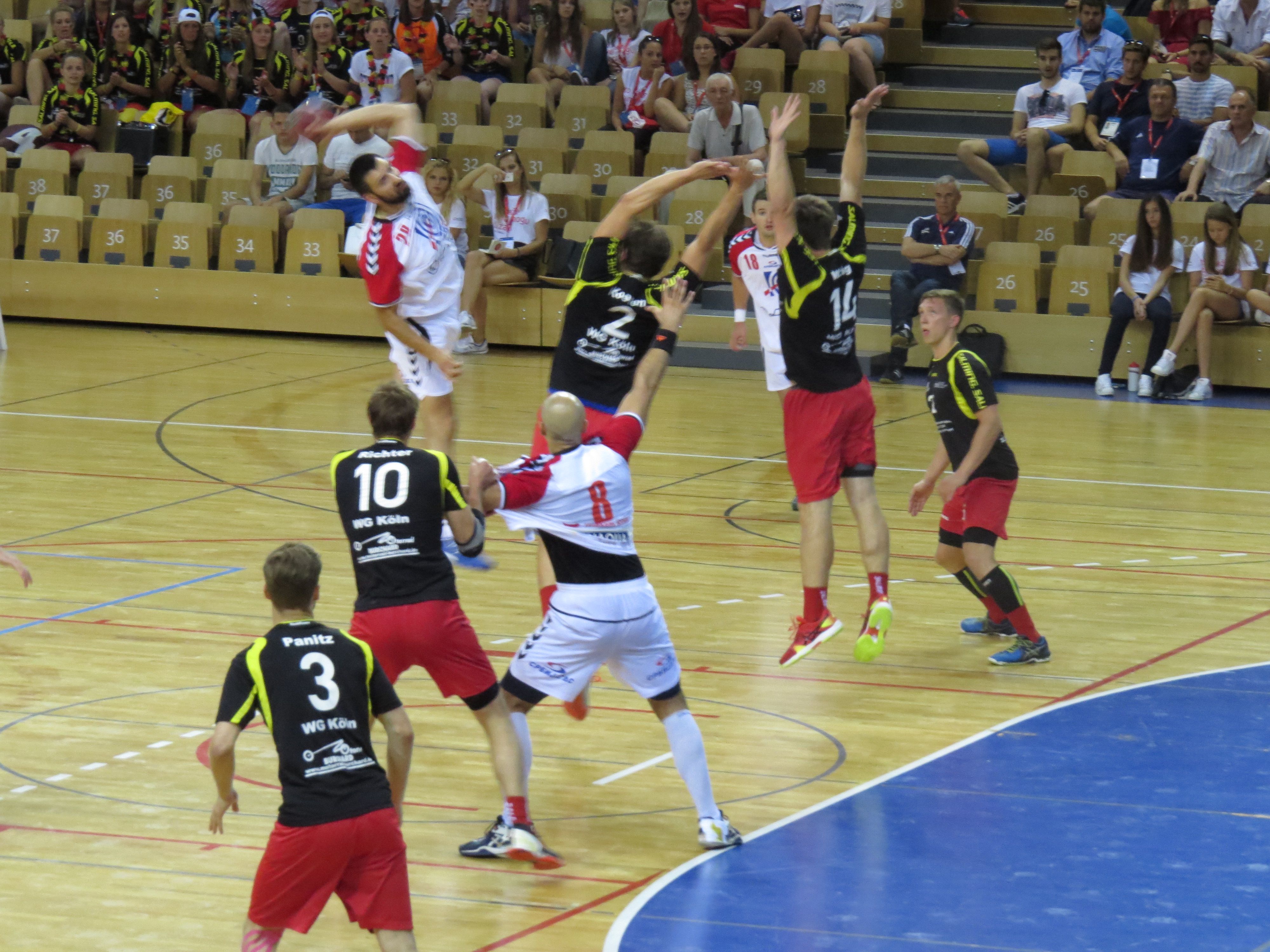 men handball match