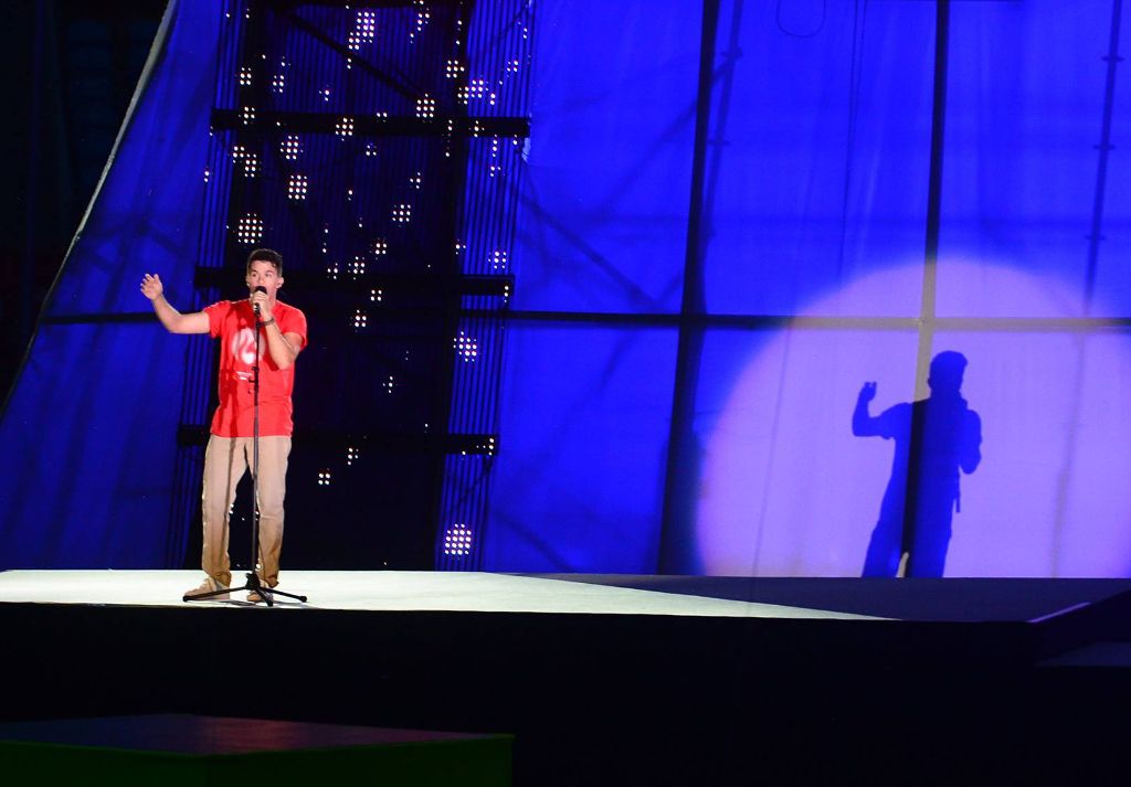 Performing the official song of the European Universities Games