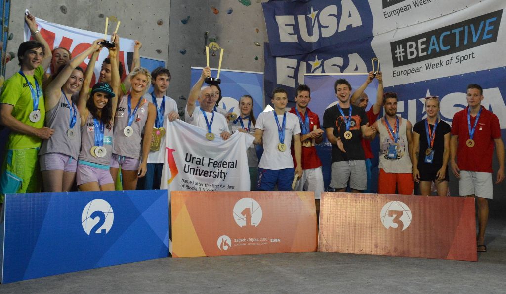 Team medallists in Sport Climbing