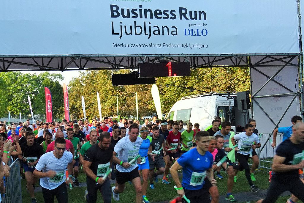 EUSA team participating at the Ljubljana Business Run